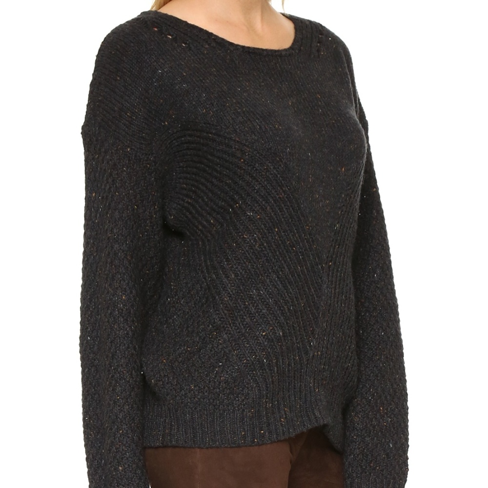 Wildfox Couture Black Marled Weekday Knit Sweater